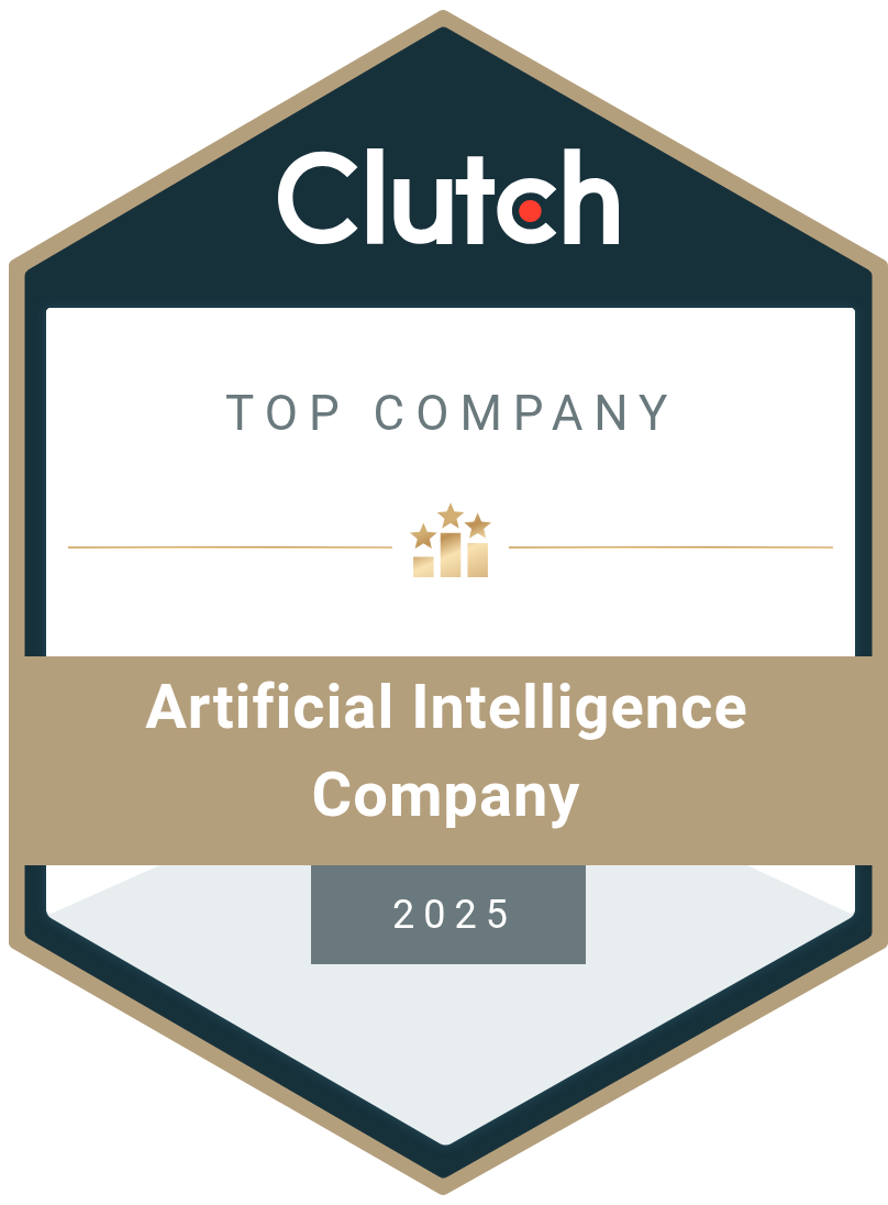 Clutch Lists eSparkBiz Among Leading AI Companies Worldwide 5 Top Clutch Artificial Intelligence Company 2025 Award