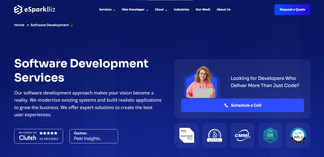 eSparkBiz Leads the Design Nominees’ Top 10 Software Development Outsourcing Companies List 3 software development outsourcing