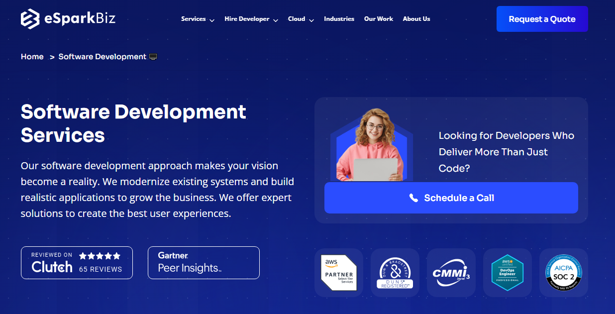 eSparkBiz Leads ProjectManagers 2025 Ranking as the Best Software Development Company 2 eSparkBiz Leads ProjectManagers 2025 Ranking as the Best Software Development Company